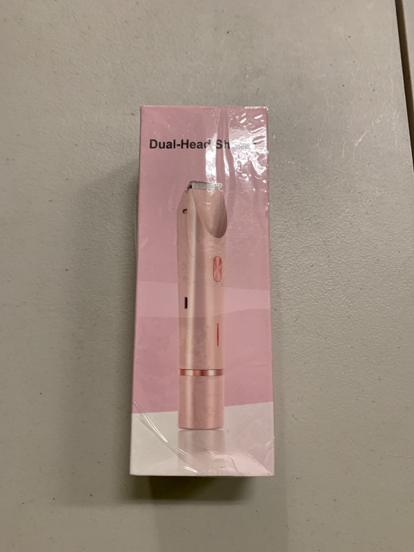Photo 1 of Bikini Trimmer for Women, 2 in 1 Electric Razors for Women, Dermave Bikini Shaver, IPX7 Waterproof & Easy Cleaning, Ceramic Blade, 120 Min Cordless Runtime, Ultra Low Silent (Pink).