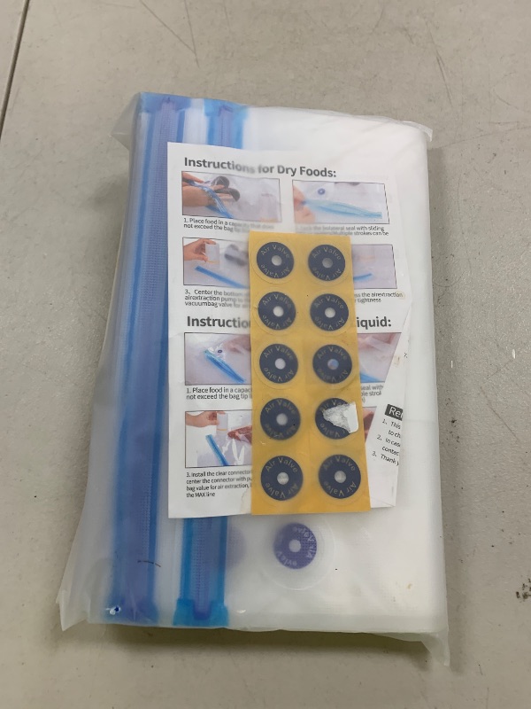 Photo 1 of 42 PCS Sous Vide Vacuum Sealer Set - 30 Reusable Bags, 5 Clips and Sealing Clips for Anova, Joule Cookers