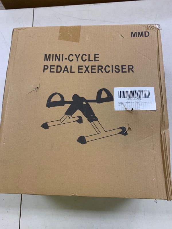 Photo 1 of Folding mini Exercise Bike Portable Pedal Exerciser Desk Bike with LCD Displays for Arms and Legs Low Impact Exercise (GRAY)