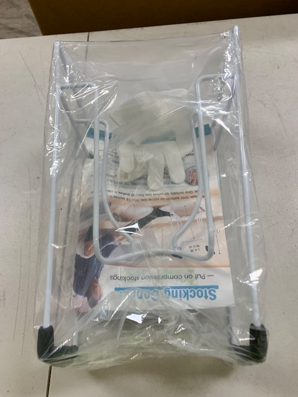 Photo 1 of Zipcase Stocking Donner, Sock Aid Tool to Put on Compression Socks for Large Calves Less Than 18" in Circumference (Compatible for JOBST,SB SOX,CHARMKING,FITRELL,Bluemaple,COOLOVER) White