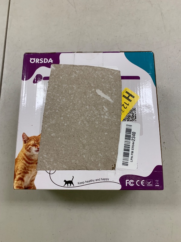Photo 1 of ORSDA Cat Toys 2-in-1 Interactive Cat Toys for Indoor Cats, Automatic Cat Toy Balls, Ambush Feather Kitten Toys with 6pcs Feathers, Dual Power Supplies, Adjustable Speed, Auto On/Off