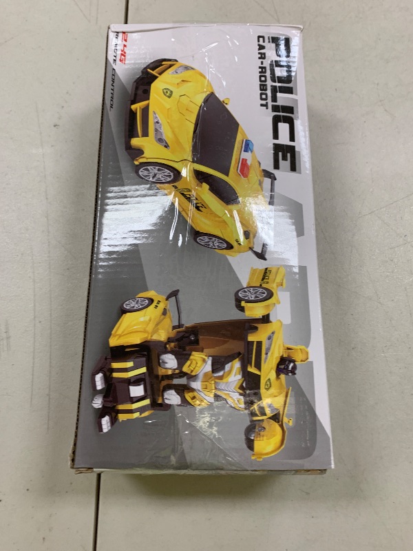 Photo 1 of LNNKINE Remote Control Car, Transform Robot RC Cars, 2.4Ghz Transforming Police Car Toy with LED Light, One-Button Deformation & Rotating Drifting, Toys for 5+ Year Boys/Girls