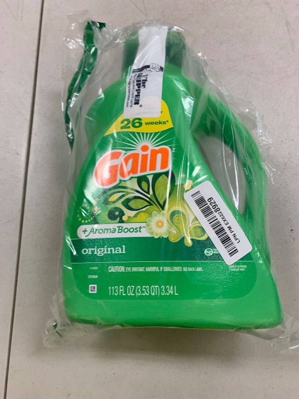 Photo 1 of Gain Liquid Laundry Washing Detergent, Original Scent 113 fl oz, 78 Loads, Lasting Freshness + Powerful Cleaning and Odor Fighting ingredients