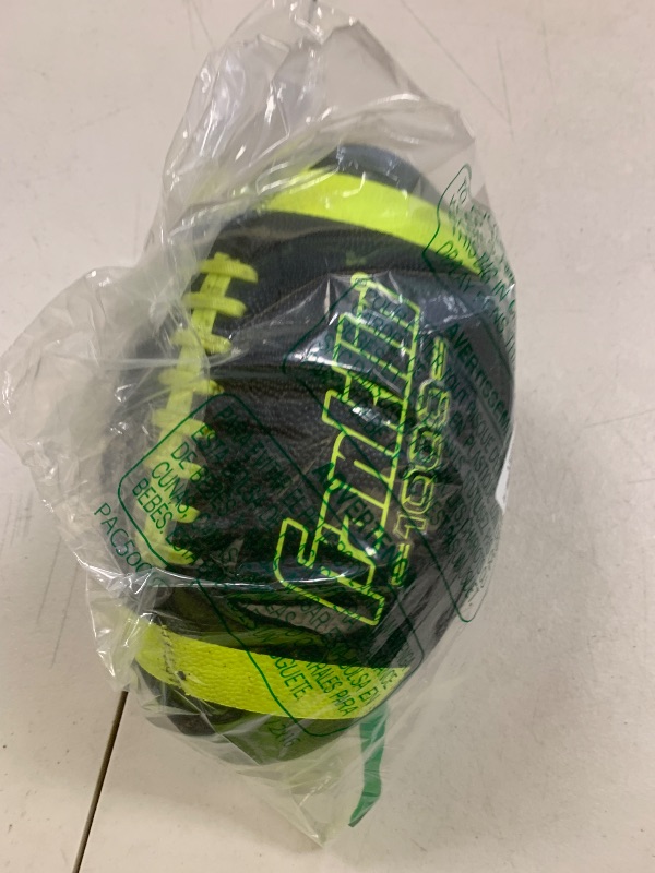 Photo 1 of Franklin Sports Junior Size Football - Grip-Rite Youth Footballs - Extra Grip Synthetic Leather Perfect for Kids - Black and Optic (5010C1X)