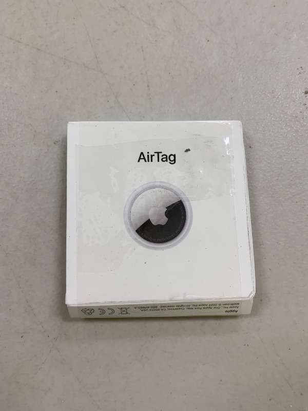 Photo 1 of Apple AirTag. Keep Track of and find Your Keys, Wallet, Luggage, Backpack, and More. Simple one-tap Set up with iPhone or iPad