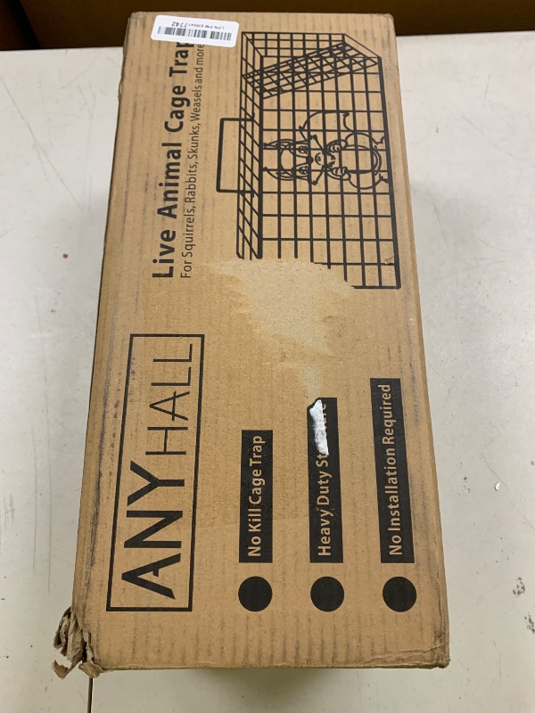 Photo 1 of Anyhall Live Squirrel Trap Heavy Duty Humane Animal Cage Trap - 17” x 7” x 7”