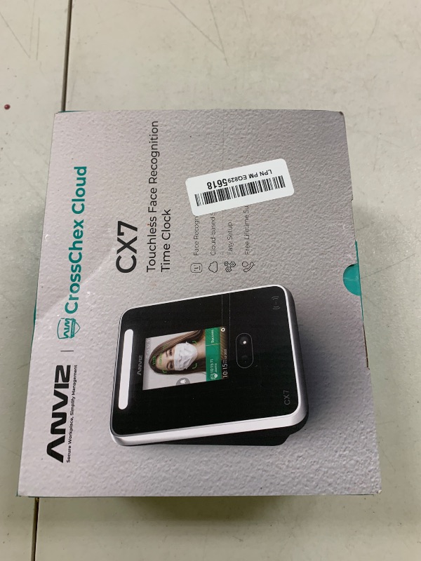 Photo 1 of ANVIZ Time Clocks for Employees Small Business - FacePass 7 Pro Biometric Clock in and Out Machine - Face + RFID + Pin Punching in one, Support Door Access, Forever Free Cloud Software