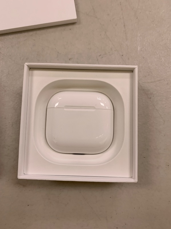 Photo 1 of Apple AirPods 4 Wireless Earbuds, Bluetooth Headphones, Personalized Spatial Audio, Sweat and Water Resistant, USB-C Charging Case, H2 Chip, Up to 30 Hours of Battery Life, Effortless Setup for iPhone
