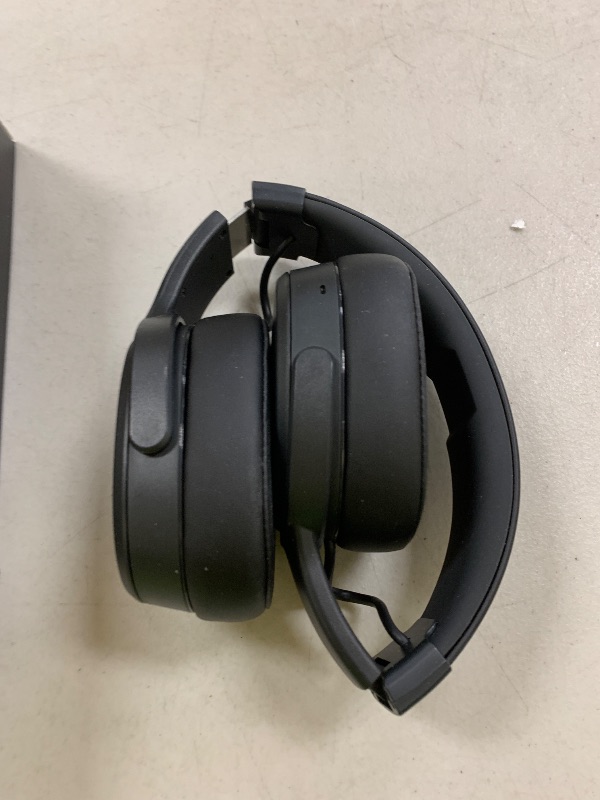 Photo 1 of Skullcandy Crusher Wireless Bluetooth Headphones with Multi-Sensory Bass, Noise Isolating Over-Ear Fit, Up to 40 Hours Battery, Microphone for iPhone Android with Travel Bag - Black
