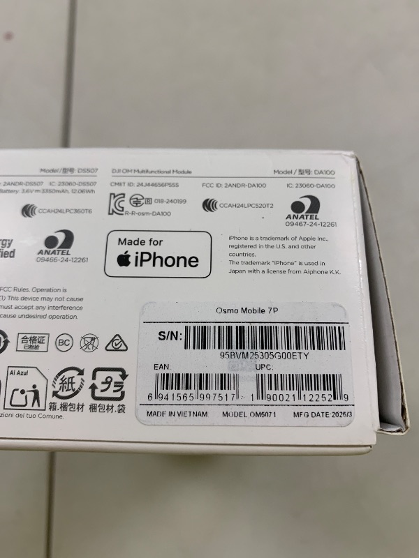 Photo 1 of DJI Osmo Mobile 7P Gimbal Stabilizer for iPhone, Android, Native Tracking, Lighting, 3-Axis Phone Gimbal, Quick Launch, One-Tap Edit, Built-in Extension Rod & Tripod, 10hrs Use, Phone Charging