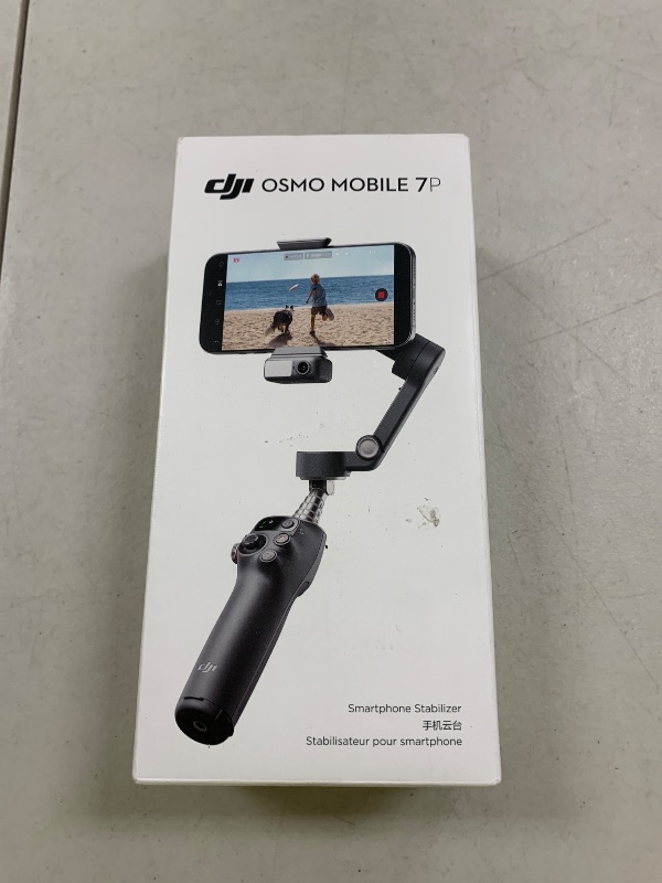 Photo 1 of DJI Osmo Mobile 7P Gimbal Stabilizer for iPhone, Android, Native Tracking, Lighting, 3-Axis Phone Gimbal, Quick Launch, One-Tap Edit, Built-in Extension Rod & Tripod, 10hrs Use, Phone Charging