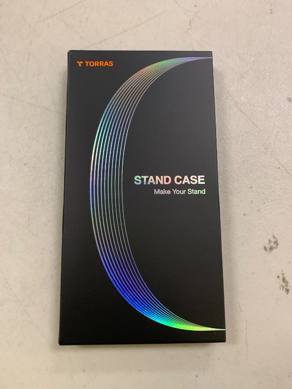 Photo 1 of TORRAS Strong Magnetic & Seamless Stand for Samsung Galaxy S25 Ultra Case, Fit for MagSafe, Mil-Grade Drop Protection, Kickstand for Samsung Galaxy S25 Ultra Case, Translucent Back/Blue Edge