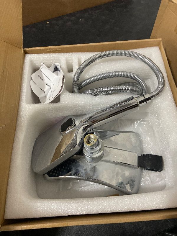 Photo 1 of 12 Inch Rain Shower Head with Handheld Spray Combo and Extention Arm, High Pressure Rainfall Waterfall Shower Heads, Dual Showerhead with 3-Way Diverter - Height/Angle Adjustable(Chrome)