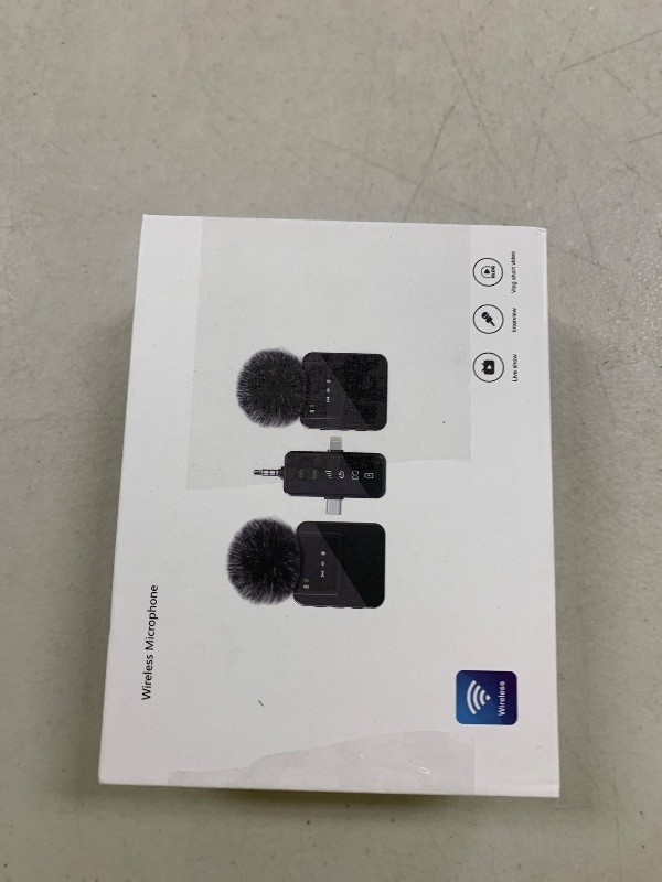 Photo 1 of BAILIXIN 3-in-1 Mini Microphone for iPhone, Android, Camera - 328ft Long Range, 20H Battery Life, Wireless Microphones, Lapel Mic with AI Noise Reduction for Video Recording, YouTube, TikTok
