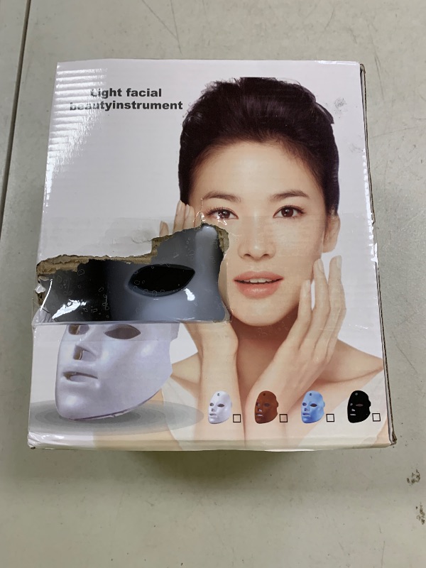 Photo 1 of MOLAMOYA Led Light Therapy Mask, 7 Color Led Face Mask Light Therapy, Face Light therapy Device, Red Light Therapy, Adapt All Skin, Diminish Spots, Remove Wrinkles, Red light face mask