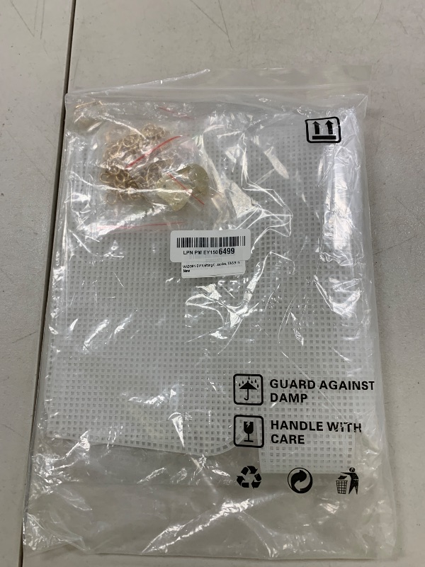 Photo 1 of WADORN DIY Knitting Crochet Bags Kit, Acrylic Yarns Weaving Bag Making Materials Blank Mesh Plastic Canvas Sheets for Embroidery Cross Stitch DIY Women Handmade Bag Making Accessories, 10x5.9 Inch