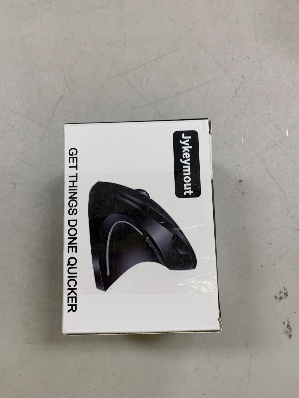 Photo 1 of JYKEYMOUT Bluetooth and 2.4G (2-in-1) Rechargeable Wireless Mouse, Ergonomic Vertical Design, 1000/1200/1600 DPI, 6 Silent Buttons, for Laptop, Computer, PC, MacBook, Chromebook-Black