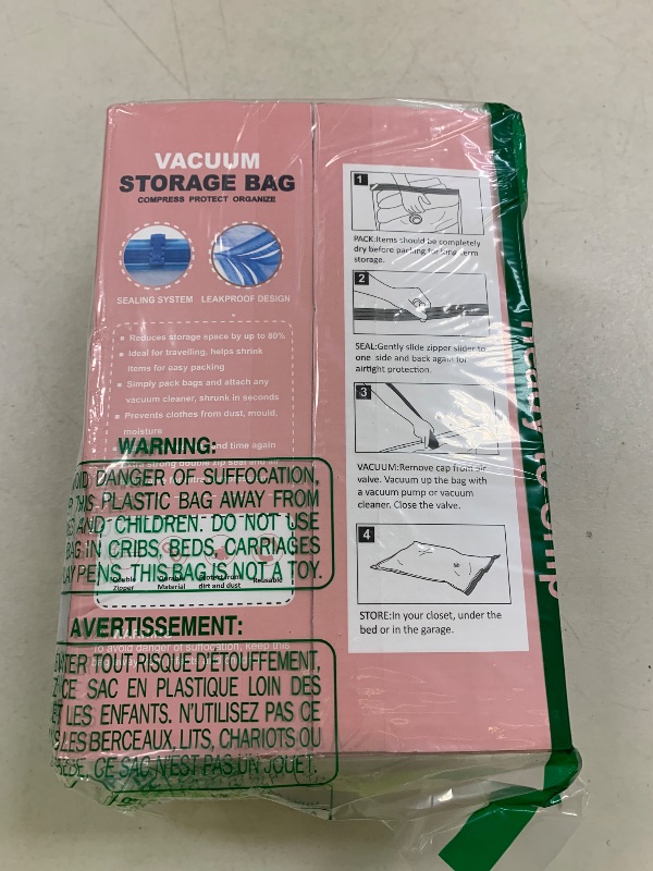Photo 1 of 6 Pack XXL Jumbo Vacuum Storage Bags, Extra Large Vacuum Seal Bags for Comforters, Bedding, Blanket Storage, Giant Space Saver Bags for Huge Stuffed Toy (47.2x35 in)