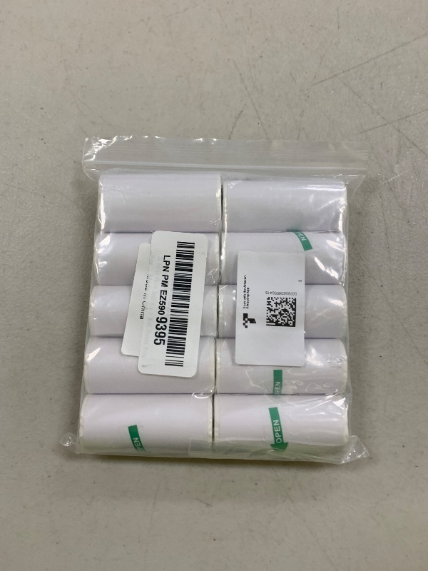 Photo 1 of 10 Rolls Mini Printer Sticker Paper Refill for Most Mini Thermal Printers, 57 x 25mm for T02/M02 Thermal Sticker Paper Rolls for Study Notes Photos Journals Memo Lists