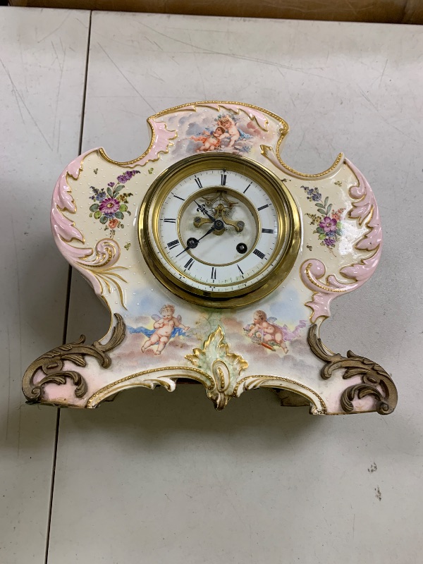 Photo 1 of PORCELAIN CLOCK