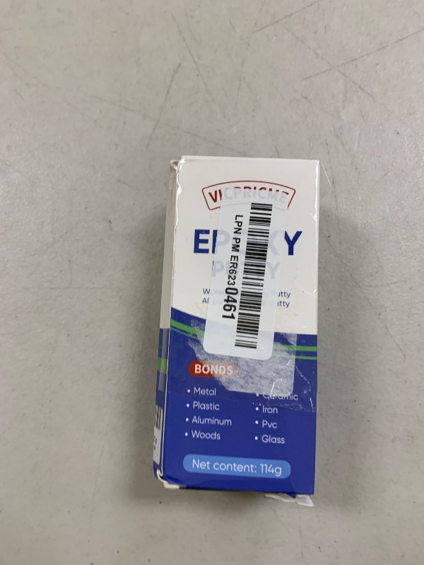 Photo 1 of VICPRICME Epoxy Putty Stick, 120 g 2 Part epoxy Quick Repair Adhesive, Hard and Fast Repair for Pools, heaters, Bonds to Metal, Plastic, Wood, Glass, Ceramic Crack Filler, Heat and Waterproof