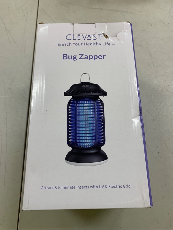 Photo 1 of CLEVAST Bug Zapper Outdoor - Electric Mosquito Killer with UV Light, Waterproof Fly Trap for Patio, Yard, Garden, Indoor Use, Black Insect Zapper Lamp - Vintage