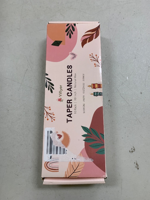 Photo 1 of 10 Inch Hot-Pink Taper Candles for Home Decoration, 10 Pack Unscented Candlesticks for Dinner Wedding Party, Smokeless and Dripless Candle Sticks