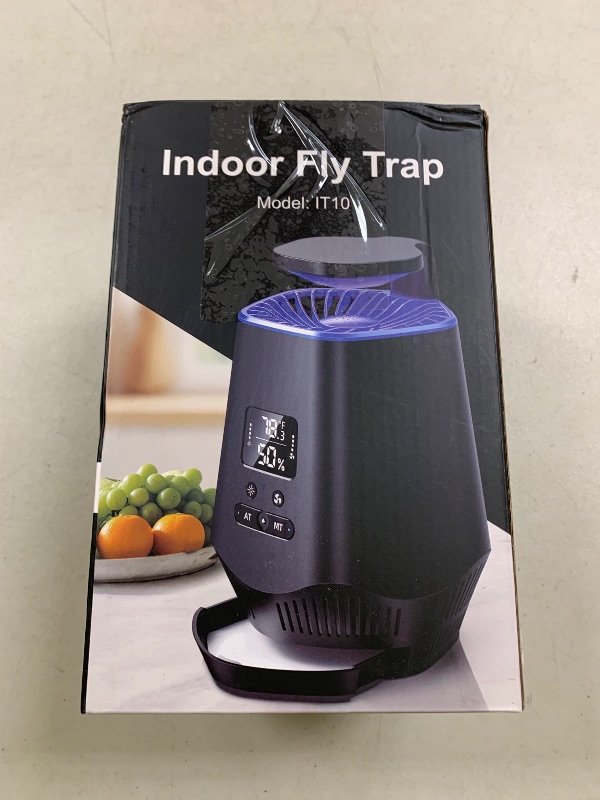 Photo 1 of Fruit Fly Traps for Indoors, Fly Trap Indoor Gnat Traps for House Indoor, Effective Fruit Fly Traps Bug Zapper Mosquito Trap for House Plant Pest Control with 10 PCS Refills BK