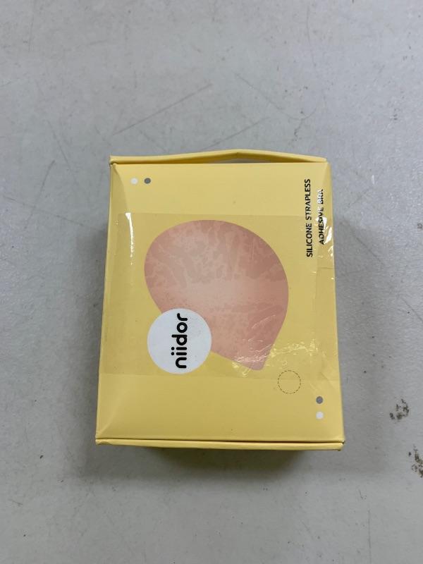 Photo 1 of Niidor Strapless Sticky Bra Adhesive & Backless Silicone Invisible Bra for Low Cut Dresses Coffee