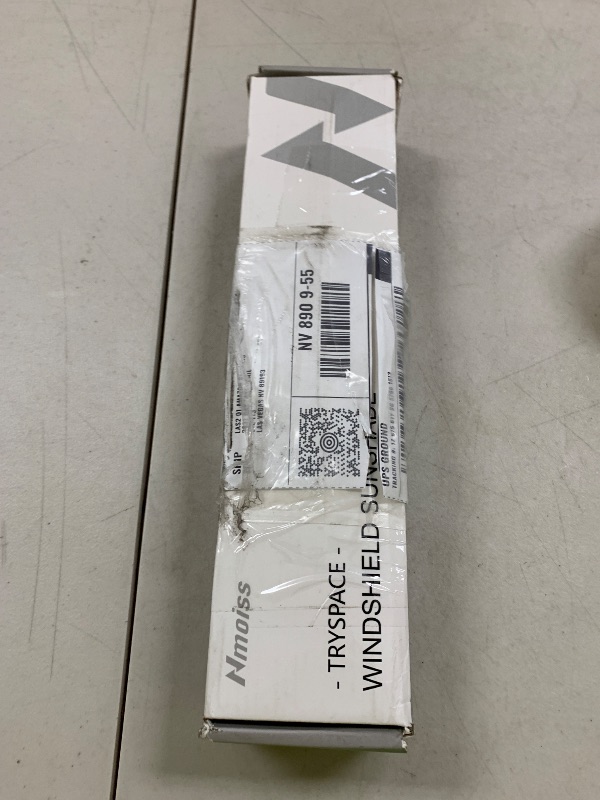 Photo 1 of [2025 Upgrade] Nmoiss Windshield Sun Shade Umbrella - [Vinyl Coating Heat Shield] Protect Car from Sun Rays & Heat Damage Keep Cool and Protect Interior, Spring Structure Edge Medium 56" L x 31" W