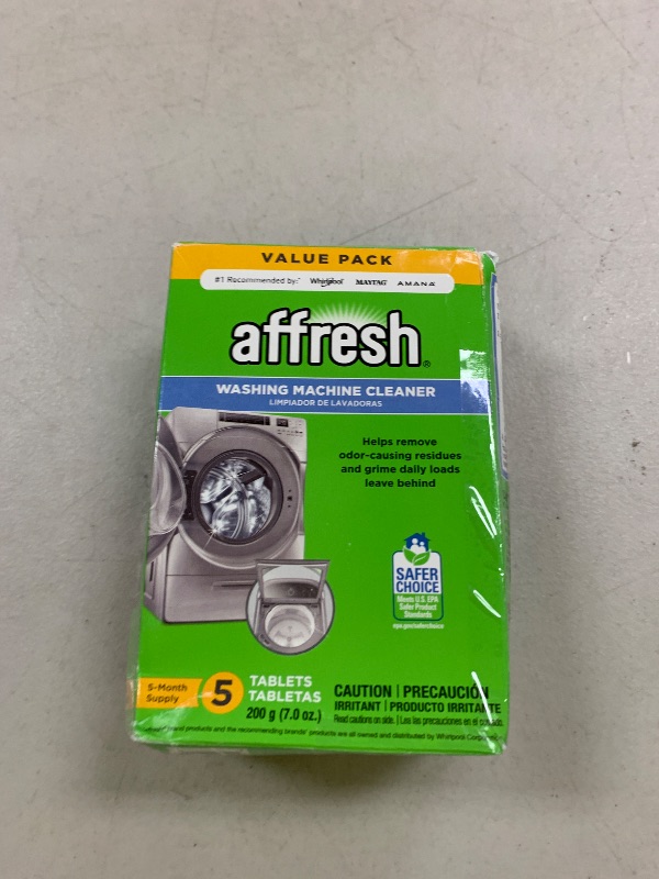 Photo 1 of Affresh Washing Machine Cleaner, Cleans Front Load and Top Load Washers, Including HE, 5 Tablets