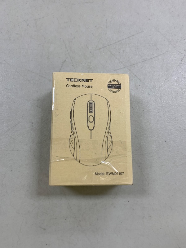 Photo 1 of TECKNET Wireless Mouse for Laptop, 2.4G Wireless Computer Mouse, 5-Level Adjustable 4800 DPI, Silent Mouse with Receiver & 6 Buttons, 18 Months Battery Life, USB Portable Mouse for Mac, Chromebook