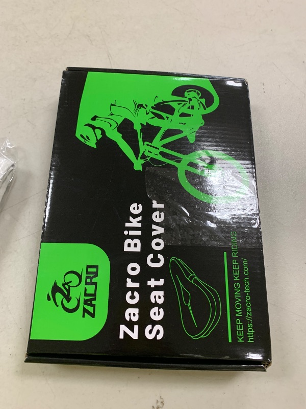 Photo 1 of Zacro Bike Seat Cushion - Gel Padded Cover for Men Women Comfort, Extra Soft Exercise Bicycle Compatible with Peloton, Stationary or Cruiser Seats