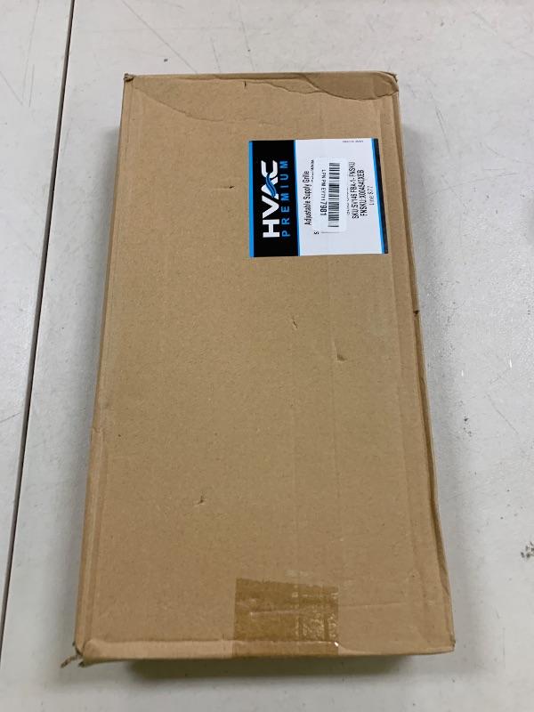 Photo 1 of 14"w X 6"h Adjustable AIR Supply Diffuser - HVAC Vent Cover Sidewall or Ceiling - Grille Register - High Airflow - White [Outer Dimensions: 15.75"w X 7.75"h]