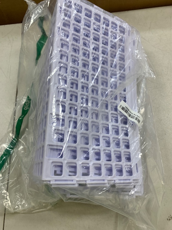 Photo 1 of 12 Pcs Under Couch Blocker for Bed Adjustable Furniture Plastic Under Bed Blocker with 30 Ties White Couch Barriers for Dogs Pets Cats (Style3)