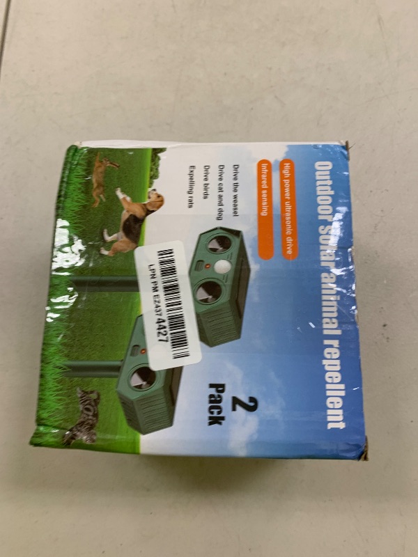 Photo 1 of 2025 Racoon Squirrel Sonic Fortress Pro Rabbit Repellent Outdoor, Solar Ultrasonic Animal Repeller Deer Deterrent with Motion Sensor to Scare Cat Dog Skunk Out of Garden Farm Yard(2Pack)