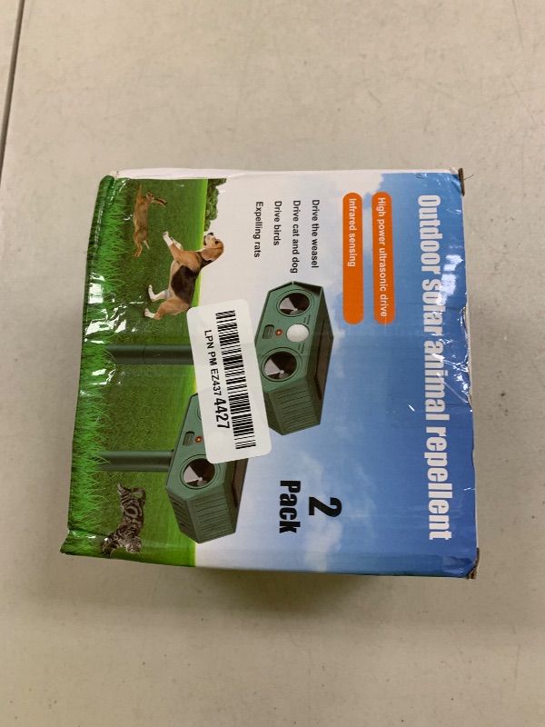 Photo 1 of 2025 Racoon Squirrel Sonic Fortress Pro Rabbit Repellent Outdoor, Solar Ultrasonic Animal Repeller Deer Deterrent with Motion Sensor to Scare Cat Dog Skunk Out of Garden Farm Yard(2Pack)