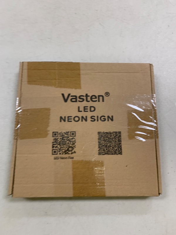 Photo 1 of Vasten Neon LED Strip Light - LED Neon Strip Light 16.4ft/5m 12V DC,Cut Length 0.39''/1cm Silicone LED Neon Flexible Strip Light for Indoor Outdoor DYI Signage Decoration (Power Adapter not Included)