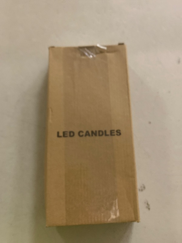Photo 1 of Lasumora Halloween Flameless Taper Candles with Remote Timer, 4 Pack LED Flickering Candlestick, 9.65 Inch Battery Operated Real Wax Candles with Bat Prints for Halloween Decorations