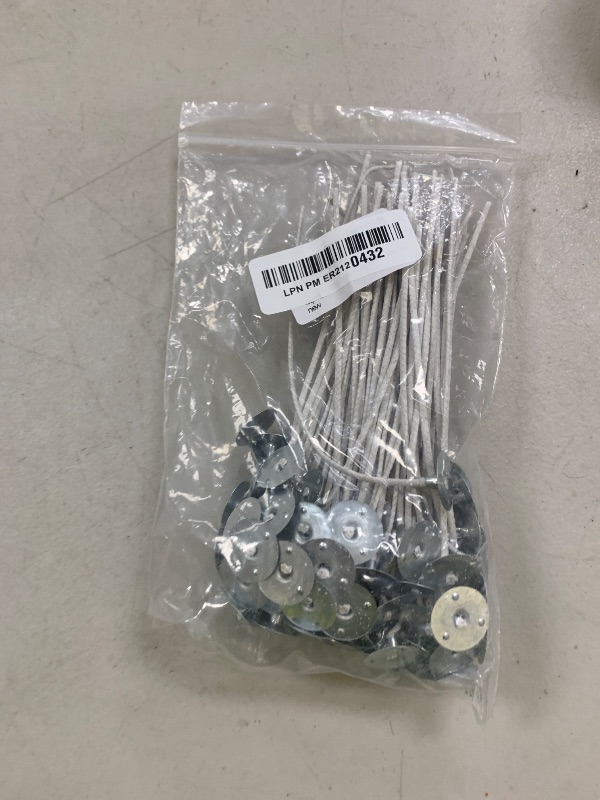 Photo 1 of 100pcs ECO 10 Wicks for Soy Candles, 6 inch Pre-Waxed Candle Wick for Candle Making,Thick Candle Wick with Base