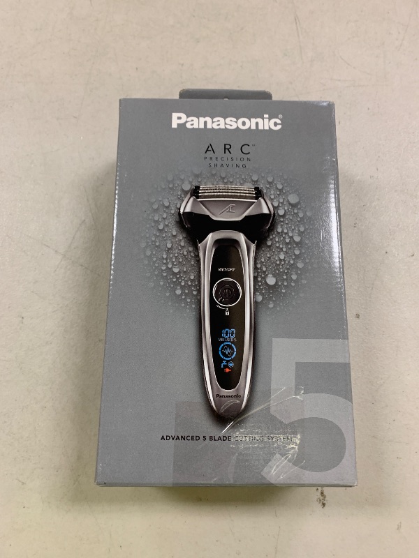 Photo 1 of Panasonic ARC5 Electric Razor for Men with Pop-Up Trimmer, Wet/Dry 5-Blade Electric Shaver with Intelligent Shave Sensor and Multi-Flex Pivoting Head – ES-LV65-S (Silver)