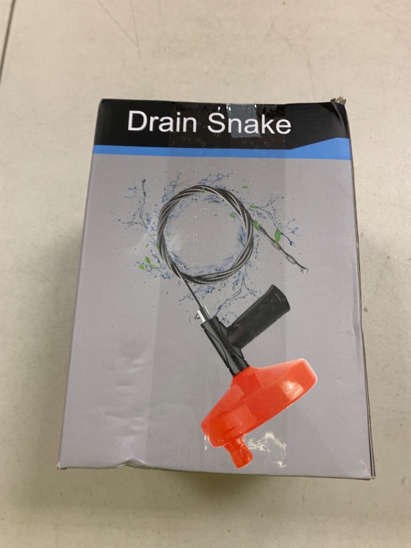 Photo 1 of 33 Feet Drain Snake Auger, Plumbing Snake Drain Hair Clog Removal Tool, Heavy Duty Toilet Snake Auger, Sink Unclogger Drain Cleaner Tool for Bathroom Kitchen Tub Shower Drain Clog Remover with Gloves