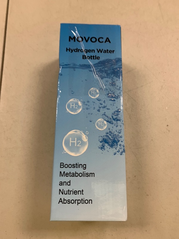 Photo 1 of MOVOCA Hydrogen Water Bottle, 3Min 2200PPB Rapid Hydrogen Water Generator -SPE PEM Tech, 14OZ Portable Hydro Water Machine, Health Care Gifts for Husband, Wife, Family, Friends, Travel