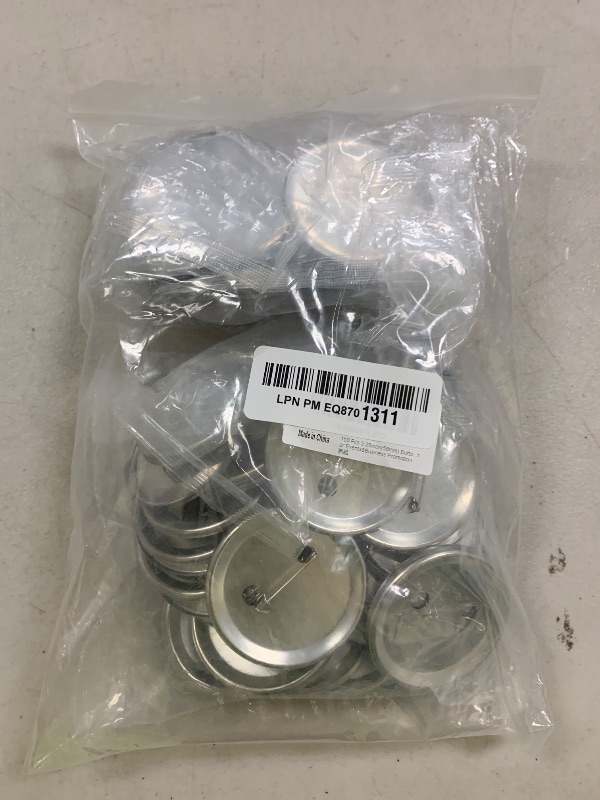 Photo 1 of ?150 Pcs 2.28inch(58mm) Button Badge Blanks Kit - DIY Supplies for Custom Pins,Includes Metal Shells,Pin Backs&Clear Film(50 Sets),Compatible with Button Maker Machines for Events&Business Promotion