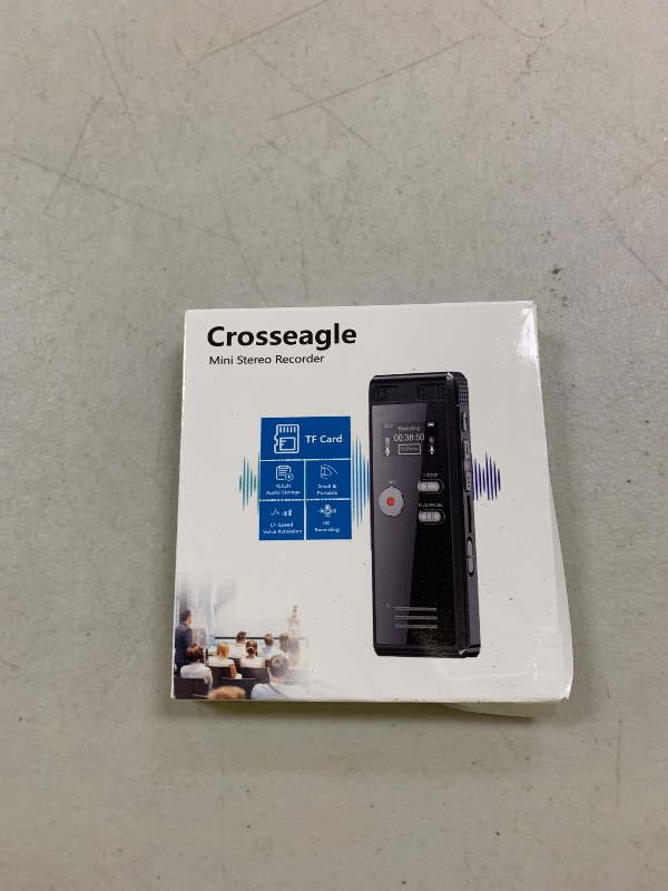 Photo 1 of 64GB Digital Voice Activated Recorder with Playback - 4552 Hours Audio Recording Device, 3072Kpbs HD Dual MIC Tape Recorder Device for Lecture A-B Repeat, MP3 Player,?64GB TF Card Included?