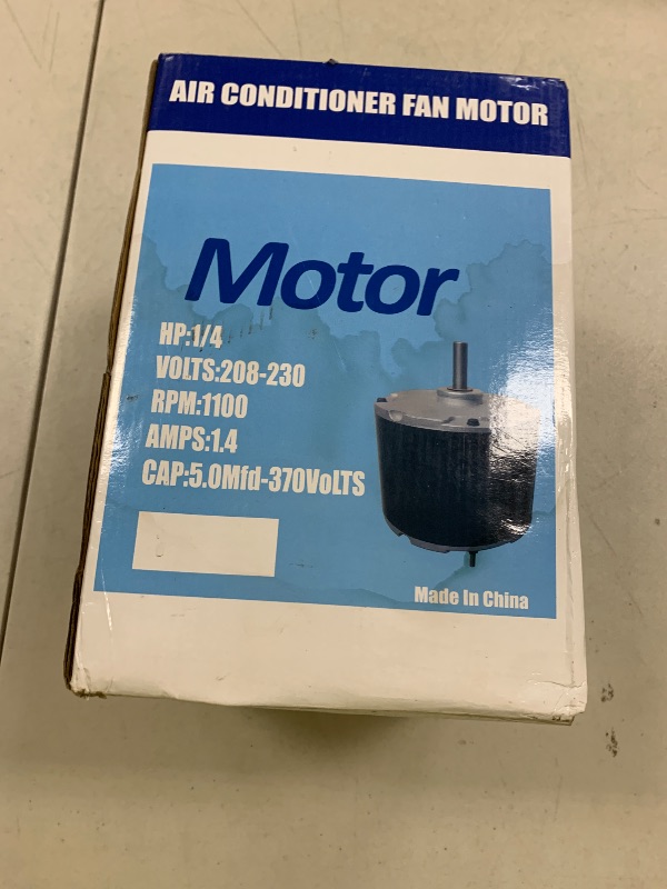 Photo 1 of 5KCP39FGS071S Carrier Condenser Motor 1/4 HP, 208-230v, 1100 RPM Carrier Condensor Electric Motor Compatible with GE HC39GE236A Inclusive Capacitance