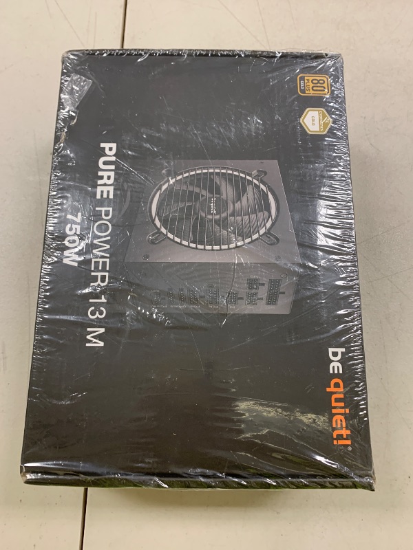 Photo 1 of be quiet! Pure Power 13 M 750W Power Supply, 80 Plus® Gold Certification, ATX 3.1 PSU, Support for PCIe 5.1 GPUs, semi-Passive 120mm be quiet! Fan, LLC Technology, Single Rail, for Overclocked GPUs