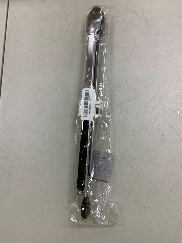 Photo 1 of Grill Tongs, 17 Inch Extra Long BBQ Tongs, Premium Stainless Steel Metal Tongs for Cooking, Grilling, Barbecue/BBQ, Buffet (17", 1PC)