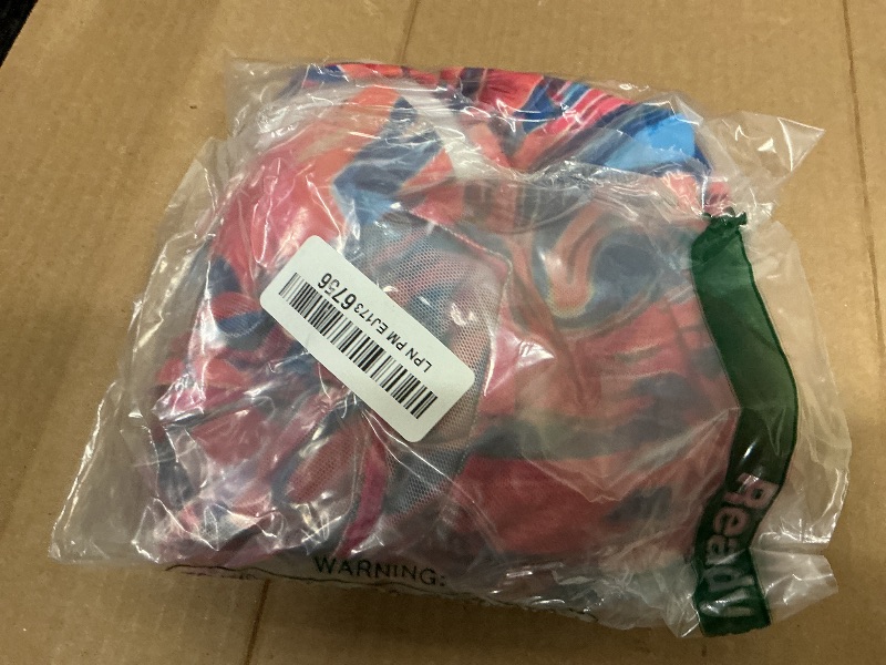 Photo 1 of 3 Piece Swimsuits for Women Padded Floral Print String Bikini Sets Bathing Suit Set Sexy Cutout High Neck Mesh Beach Cover Up Rose Red