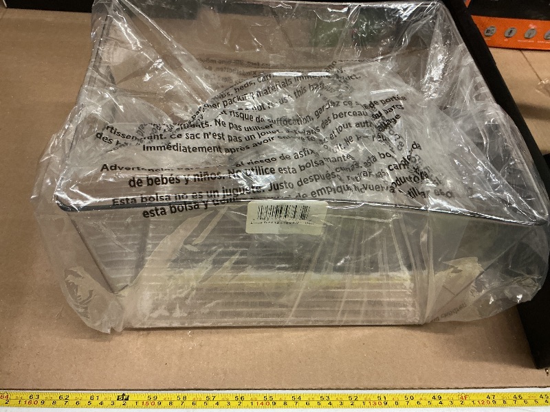 Photo 1 of 1pc only. mDesign Large Plastic Storage Organizer Container Bin, Closet Organization for Hallway, Bedroom, Linen, Coat, and Entryway - Holds Clothing, Blankets, and Accessories, Ligne Collection,